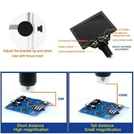 Angle-Adjustable Digital Microscope