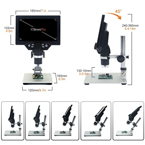 Angle-Adjustable Digital Microscope